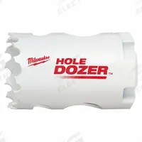 MILWAUKEE Hole Saw: 1 3/8 in Saw Dia., 3.5 Teeth per Inch, 1 5/8 in Max. Cutting Dp, Bi-Metal (MPN 49-56-9615). Key specifications — attr1098070: 3.5; attr1098087: MILWAUKEE; attr1098073: 5/8"-18.