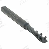CLEVELAND Spiral Flute Tap: M5x0.8 Metric, 6H, 3 Flute, Semi-Bottoming Chamfer, Black Oxide Cobalt (MPN C98137)