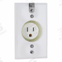 LEVITON Plugs and Receptacles: Single, 5-15, White, 125V AC, 15 A, 2 Pole / 3 Wire (MPN T5015-CHW)