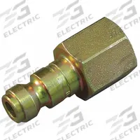 HANSEN Quick Connect Hose Coupling: 3/8 in Body Size, 1/4 in Hose Fitting Size, 3/8"-18 Thread Size (MPN 31AP37F). Key specifications — Brand: HANSEN; Thread Size: 3/8"-18; Coupling Locking Type: Sleeve; Hose Fitting Gender: Female.
