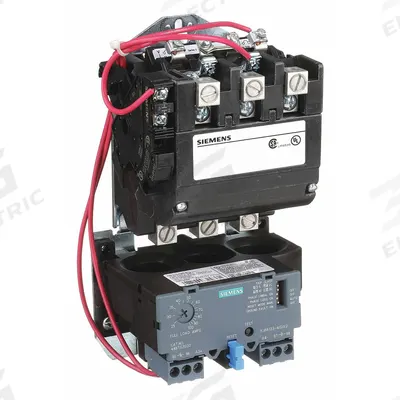 Siemens Magnetic Motor Starter: Non-Reversing, 3 Poles, NEMA Size 2-1/2, 60 A - Non-Reversing Starters with Electronic Overloads