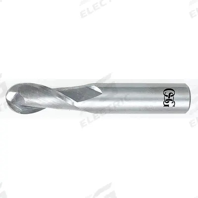 OSG Ball End Mill: Carbide, 2 Flute, 11/16" Mill Dia, 1-3/8" LOC, 4" OAL (MPN 402-6875-BN) - General Purpose Carbide Ball End Mills