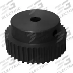 DAYTON Timing Pulley: Curvilinear, Fixed, For 6 mm Belt Wd, 32 Teeth, 3 mm Pitch, Aluminum (MPN 32-3M06M6A6). Key specifications — Brand: DAYTON; Finish: Clear Anodized; For Belt Series: Powerhouse®.