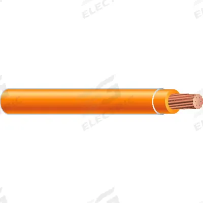SOUTHWIRE Wire: Copper, 18 AWG, 1 Conductors, Stranded, Orange, 500 ft Lg - Copper TFN/TFFN Building Wires