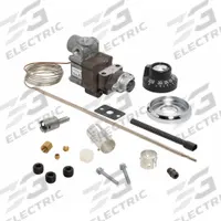 Gas Thermostat: Natural Gas, 250°F to 550°F, 48 in Capillary, 1/4" Pipe, 3/16 in Bulb Dia (MPN 4350-027). Key specifications — Product Type: Gas Thermostat; Compatible with Brand: Comstock Castle; Manufacturer Part Number: 4350-027; For Fuel Type: Natural Gas; OEM Replacement Part Number: 147881; Compatible with Series: Universal; Dial Range: 250 to 550; Gas Connection: 1/4" Pipe.