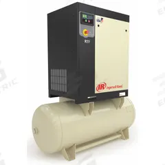INGERSOLL RAND Rotary Screw Air Compressor: Horizontal, 15 hp, 56.1 cfm, 120 gal Tank, 208V AC (MPN R11I-A125/120-200-3). Key specifications — attr48606: Three; attr48593: 208V AC; attr48578: INGERSOLL RAND; attr110305: Not Included.