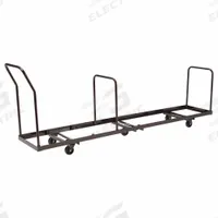 NATIONAL PUBLIC SEATING Chair Cart: 1,375 lb, 109 1/2 in L x 20 1/4 in W x 38 1/2 in H, (2) Swivel (MPN DY1400). Key specifications — Frame Color: Brown; For Use with Series: 1400; Brand: NATIONAL PUBLIC SEATING; Caster/Wheel Configuration: (2) Swivel.