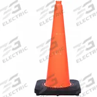 Traffic Cone: MUTCD/NCHRP-350, 28 in Cone Ht, Orange, Non-Reflective, PVC, Blank, 10 lb Base Wt (MPN RS70045S). Key specifications — Base Color: Black; Brand: APPROVED VENDOR; Cone Material: PVC; Legend: Blank; Includes: Grip Top.