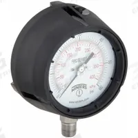 WINTERS Process Pressure Gauge: 0 psi to 60 psi, White, 4 1/2 in Dial, 1/2 in NPT Male, Bottom, PPC (MPN PPC5063-SG.). Key specifications — Brand: WINTERS; Pointer Color: Black; Accuracy: ±0.5%; Dial Color: White; Gauge Wetted Parts: Stainless Steel; Case Material: Phenolic; Vibration Resistance Properties: Field-Fillable; Pressure Range: 0 psi to 60 psi.