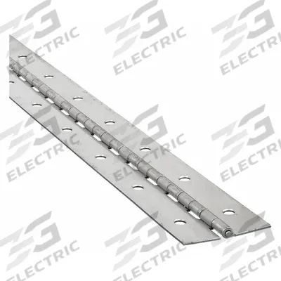APPROVED VENDOR Piano Hinge: Steel, 72 in Leaf Ht - Full Surface-Mount Piano Hinges
