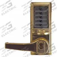 KABA SIMPLEX Mechanical Push Button Lockset: ADA Compliant, Brass (MPN LL1021B-03-41). Key specifications — Product Type: Mechanical Push Button Lockset; Manufacturer Part Number: LL1021B-03-41; Key Override Options: Best and Equivalents (6 or 7 Pin) core not included.