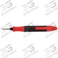 SHAVIV Disposable Deburring Tool: E400 Blade, Red (MPN 155-90080). Key specifications — Features: Pocket Clip; Brand: SHAVIV; Blade Trade Number: E400; Color (merch): Red.
