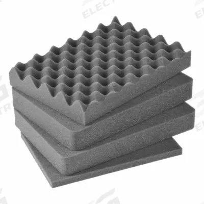 PELICAN Protective Equipment: 12 in x 14 5/8 in, 2 in_5/8 in_1 3/4 in Foam Thick - Cubed Pick & Pull Foam Inserts