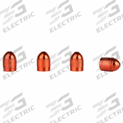 SLIME Valve Caps: Tire Valve Caps, Grip Seal, Round, Red, Std Bore Compatible Valve Size