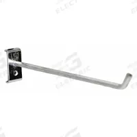 TRESTON Single Rod Pegboard Hook: 5 7/8 in x 5 29/32 in x 1 3/4 in, 5 Hooks, Screw-In, Surface (MPN 853213-51). Key specifications — Mounting Type: Surface; Includes: Black Holding Clip; Finish: Zinc-Plated; Color: Silver; Accessory Type: Single Hook; Locking System: Screw-In; Material: Steel; Brand: TRESTON.