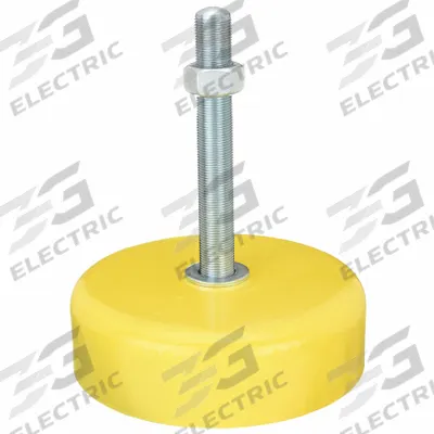 AIRLOC Male-End Leveling Mount: Fixed Stud, M12x1.5 Thread Size, 101 mm - Vibration-Damping Male Leveling Mounts