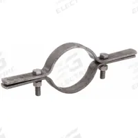 EMT Conduit & Pipe Riser Clamp: Steel, 4 in Conduit Trade Size (MPN V610 4B). Key specifications — Color: Black; Material: Steel; For Use With: Vertically Mounted Pipe/Conduit.