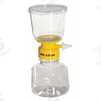 Filter Unit: 0.22 um Max Particle Size, 75 mm Dia, PES, Includes Stopper, 250 mL Upper Capacity (MPN 11L831). Key specifications — Includes Stopper: Yes; Material: PES (Membrane); Product Type: Filter System; Brand: LAB SAFETY SUPPLY.