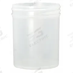 QORPAK Jar: Polypropylene, 2 fl oz, 53 mm Body Dia, 53-400 mm Screw Closure Size, 46 mm Ht, Round (MPN PLA-03344). Key specifications — Brand: QORPAK; Clarity: Translucent; Closure Included: No; Pre-Cleaned: None.
