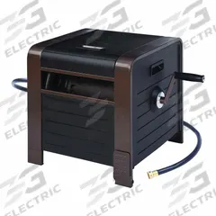 Hose Box: 200 ft, 15 in Reel Dia, Bronze, Black, 0 Wheels, 19 in H x 17 in L x 23 1/4 in W (MPN 778). Key specifications — Includes Hose: No; Overall Dimensions: 19 in H x 17 in L x 23-1/4 in W; Reel Color: Bronze, Black; Hose Capacity: 200 ft; Brand: LIBERTY GARDEN.