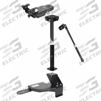 GAMBER-JOHNSON Computer Mount Kit: Console Computer Mount, Passenger Vehicles/Police Vehicles - Console Computer Mounts