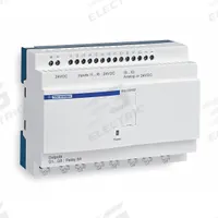 SCHNEIDER ELECTRIC Compact Smart Relay: (12) Discrete, (8) Relay, 100 to 240V AC (MPN SR2E201FU). Key specifications — Brand: SCHNEIDER; Clock Included: Clock Included; Number and Type of Inputs: (12) Discrete; Number and Type of Outputs: (8) Relay.