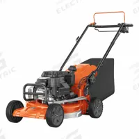HUSQVARNA Gas-Powered Lawn Mower: Self-Propelled, 20 in Cutting Wd, Rear Discharge Location, 179 cc (MPN W520). Key specifications — Run Time: 2 hrs; Cutting Height Adjustment: Single-Point; Deck Material: Aluminum; Brand: HUSQVARNA; Speed Settings: Variable; Power Source: Gas-Powered; Sound Level: Greater than 65 dB.