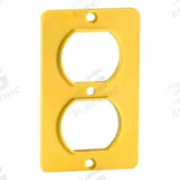 LEVITON Coverplate: Portable Outlet Box Cover, Duplex Receptacles, 1 Gangs, Yellow (MPN 3051-Y). Key specifications — Color: Yellow; Brand: LEVITON.