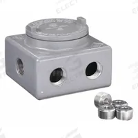 HUBBELL KILLARK Outlet Body: Outlet Body with Cover, 4 in x 4 in x 4 in, Screws, Solid Cover (MPN GRSS-1M). Key specifications — Brand: HUBBELL KILLARK; Closure Method: Screws.