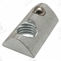 Drop-In T-Nut: M8 Size, 7 mm Thread Lg, 40 Series, Zinc-Plated, Steel (MPN 40-3915). Key specifications — Fastener Type: T-Nut; Material: Steel; Finish: Zinc-Plated; T-Slot Fastener Type: T-Nut; Compatible Series: 80/20 40 Series; System of Measurement: Metric; Brand: 80/20 INC; Mounting Type: Roll-In.