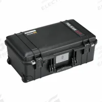PELICAN Protective Case: 11 1/4 in x 20 3/8 in x 7 1/4 in Inside, No Foam, Black, Mobile, 8 lb Wt (MPN 1535AIRNF). Key specifications — Closure Type: Double Throw; Brand: PELICAN; Carry-On Size: Yes.