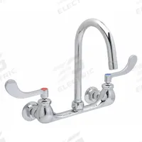 ZURN Gooseneck Kitchen/Bathroom Faucet: Wall, Widespread, Cast Brass, Chrome, 2.2 gpm Flow Rate (MPN Z842B4-XL). Key specifications — Color/Finish: Chrome; Series: AquaSpec®.