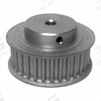 DAYTON Timing Pulley: Curvilinear, Fixed, For 15 mm Belt Wd, 32 Teeth, 5 mm Pitch, Aluminum (MPN 32-5M15-6FA3). Key specifications — Brand: DAYTON; Finish: Clear Anodized; For Belt Series: Powerhouse®.