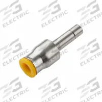 PARKER Push-Fit Adapter Fitting: 8 mm OD x 12 mm OD Size, Push-to-Connect x Push-to-Connect, Brass (MPN 67PLP-8M-12M). Key specifications — Brand: PARKER.