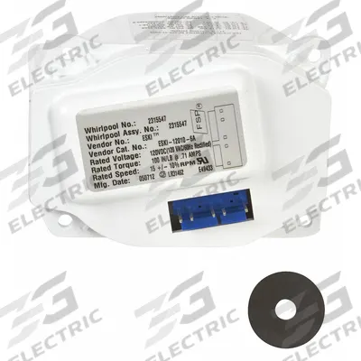 WHIRLPOOL Ice Auger Drive Motor: Mfr Part # W10271509 - Whirlpool Parts for Refrigerators & Freezers
