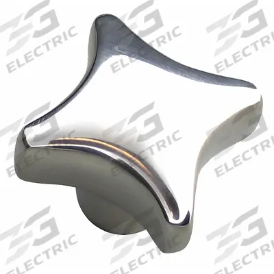 APPROVED VENDOR Hand Knob: 4 Point, Stainless Steel, M12 Thread - Corrosion-Resistant 4-Arm Knobs with Threaded Hole