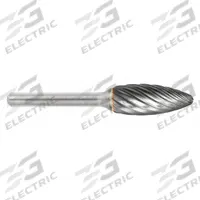 SGS PRO Carbide Bur: Flame, SH-5, Inox Cut, 1/2" x 1 1/4" Head, 1/4" Shank (MPN 19183). Key specifications — Trade Number: SH-5; Brand: SGS PRO.