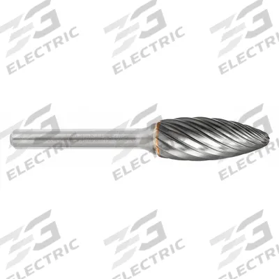 SGS PRO Carbide Bur: Flame, SH-5, Inox Cut, 1/2" x 1 1/4" Head - Inox-Cut Flame Burs