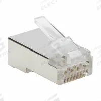 EATON TRIPP LITE Modular Plug: Modular Plug RJ45, 6/6A Cable Category, Pass-Through, 1 (MPN N232-050-FTP). Key specifications — Brand: EATON TRIPP LITE; Color: Clear; Compatible Cable Shape: Round.