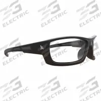 EDGE EYEWEAR Safety Glasses: Clear Lens, Full-Frame, Metal Detectable/X-Ray Detectable, Black Frame (MPN PM111). Key specifications — Brand: EDGE EYEWEAR; Frame Color: Black; Lens Color: Clear.