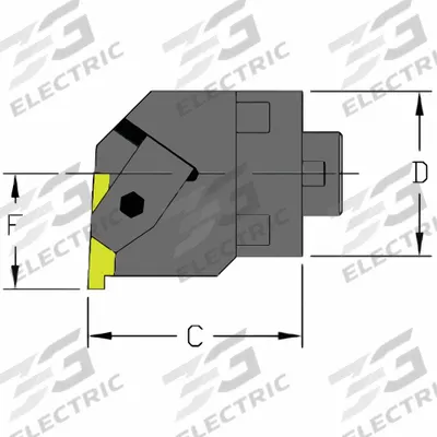 ULTRA-DEX USA Grooving/Threading Cutting Unit Head: NG 4R Insert - Machining