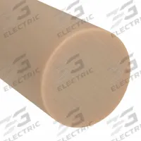 ABS Rod: 1 1/2 in Dia, 3 ft Lg, Beige, Opaque, 7,200 psi Tensile Strength, 4.6 ft-lb/in (MPN BULK-PR-ABS-56). Key specifications — Clarity: Opaque; Impact Strength: 4.6 ft-lb/in.