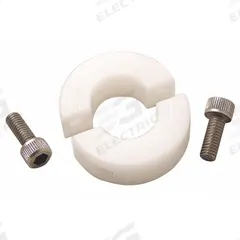 RULAND MANUFACTURING Shaft Collar: 2-Piece, Metric with Inch Bore, Round, Clamp-On, 5/16 in Bore Dia (MPN MSP-5E-P). Key specifications — Brand: RULAND MANUFACTURING.