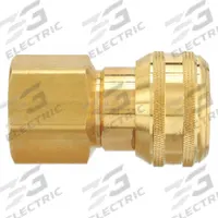 PARKER Quick Connect Hose Coupling: 1/2 in Body Size, 3/4 in Hose Fitting Size, 3/4"-14 Thread Size (MPN B37G). Key specifications — Brand: PARKER; Thread Size: 3/4"-14; Coupling Locking Type: Push-to-Connect; Hose Fitting Gender: Female.