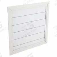 32"H-W Aluminum Spring Backdraft Damper: For 30 in Fan, Single Panel, 32 in H, 32 in W, 1 5/8 in D (MPN 3HHR3). Key specifications — Airflow Direction: Horizontal; Brand: DAYTON; Maximum Air Velocity: 2000 fpm; Mounting Position: Horizontal.