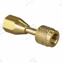 YELLOW JACKET Quick Coupler: 8 1/2 in Lg, Input 1/4 in Female QC, Output 1/8 in Female NPT (MPN 19110). Key specifications — Product Type: Quick Coupler; Brand: YELLOW JACKET; Manufacturer Part Number: 19110.