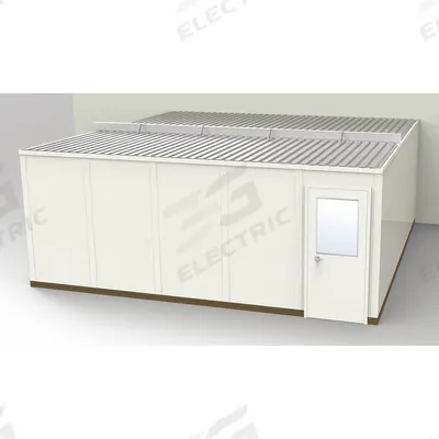 PORTA-FAB Modular In-Plant Office: 20 ft x 20 ft x 8 ft, 3 Walls, Steel-Covered Drywall - 3-Wall Unassembled In-Plant Offices