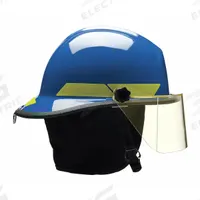 BULLARD Fire Helmet: Blue, Modern Rear Brim, Chin Strap, 6-Point Sure-Lock(R) Ratchet (MPN PXSBL). Key specifications — Color: Blue; Chin Strap: Yes; Brand: BULLARD; Style: Modern Rear Brim; Suspension: 6-Point Sure-Lock(R) Ratchet.