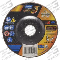 NORTON Cut-Off & Grinding Wheel: Type 27, 4 1/2" x 1/8" x 7/8", Ceramic, 36 Grit, Quantum 3 SG (MPN 66252839424). Key specifications — Series: Quantum 3 SG; Brand: NORTON.