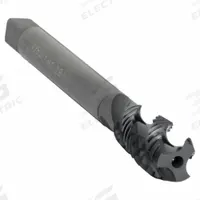 CLEVELAND Spiral Flute Tap: 1/2"-13 UNC, 2B, 3 Flute, Semi-Bottoming Chamfer, Black Oxide Cobalt (MPN C98122)